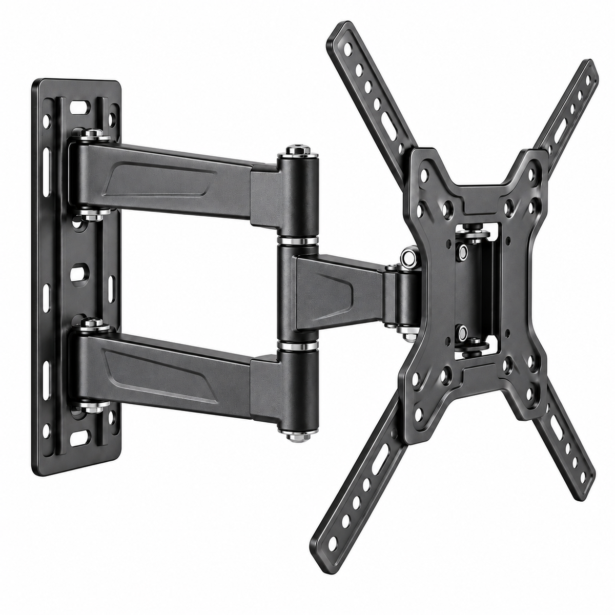 Compact Dual-Arm Full-Motion TV Wall Mount