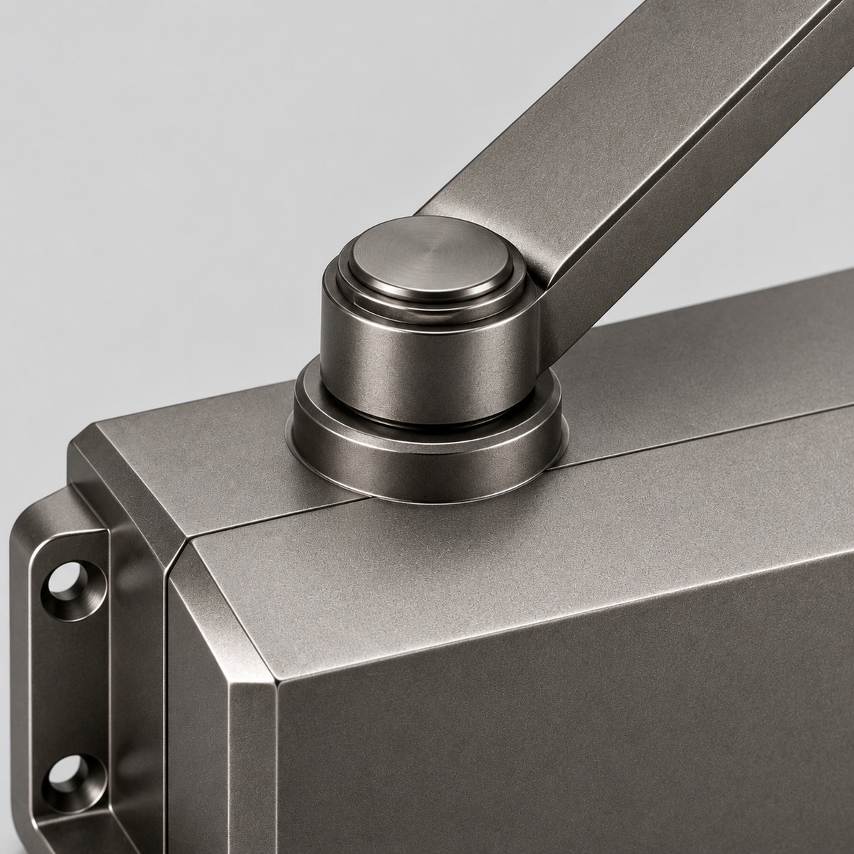 Compact Graphite Mechanical Door Closer Kit