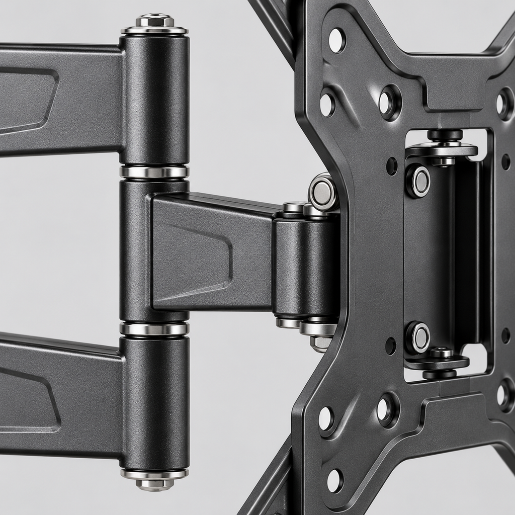 Compact Dual-Arm Full-Motion TV Wall Mount