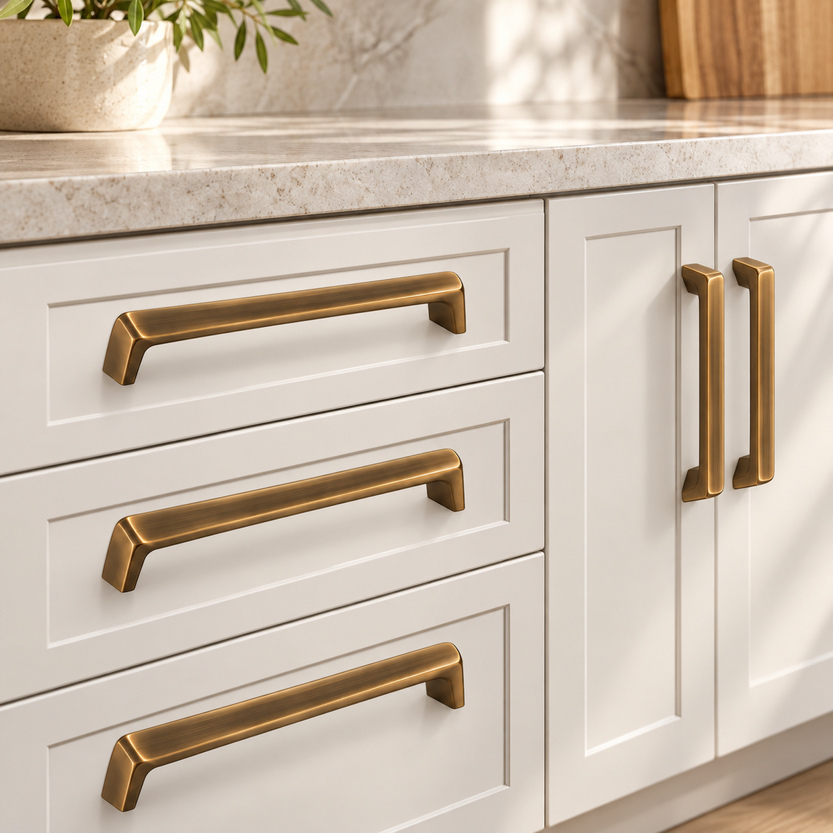 Sixteen-Piece Warm Bronze Cabinet Pull Renovation Set