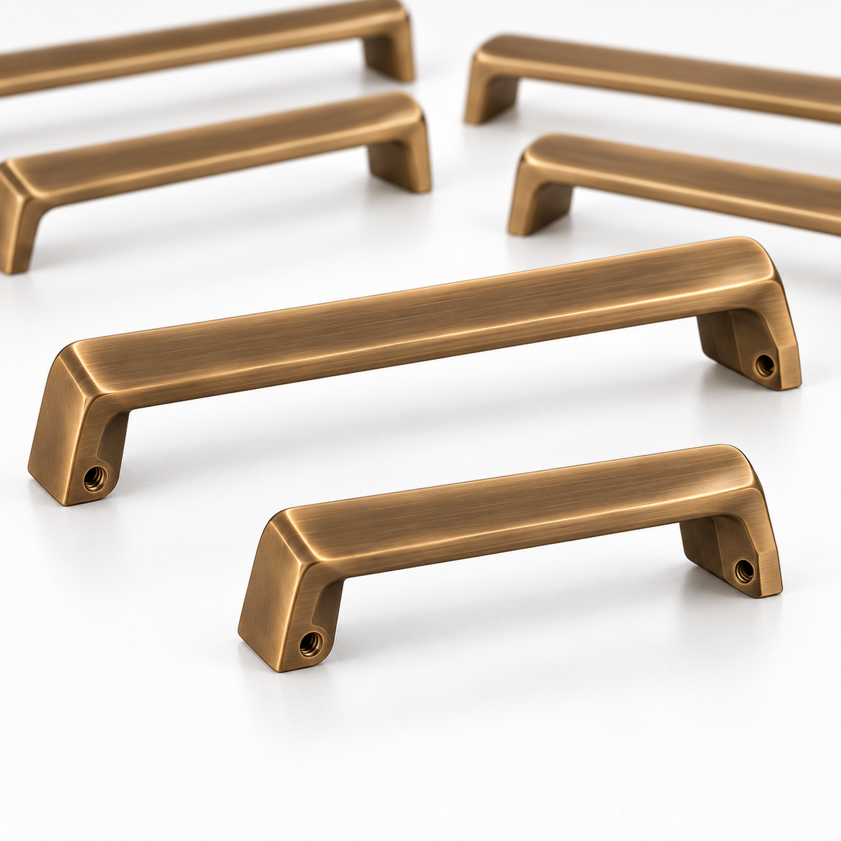 Sixteen-Piece Warm Bronze Cabinet Pull Renovation Set