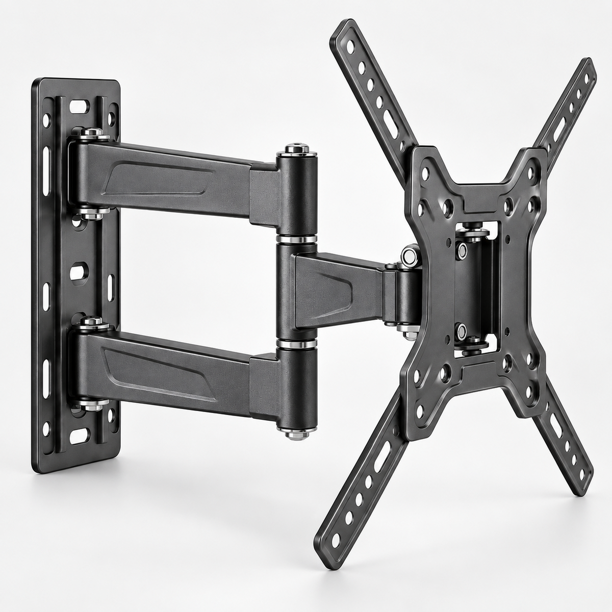 Compact Dual-Arm Full-Motion TV Wall Mount