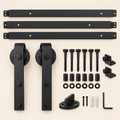 Three-Section Rail Barn Door Hardware Kit