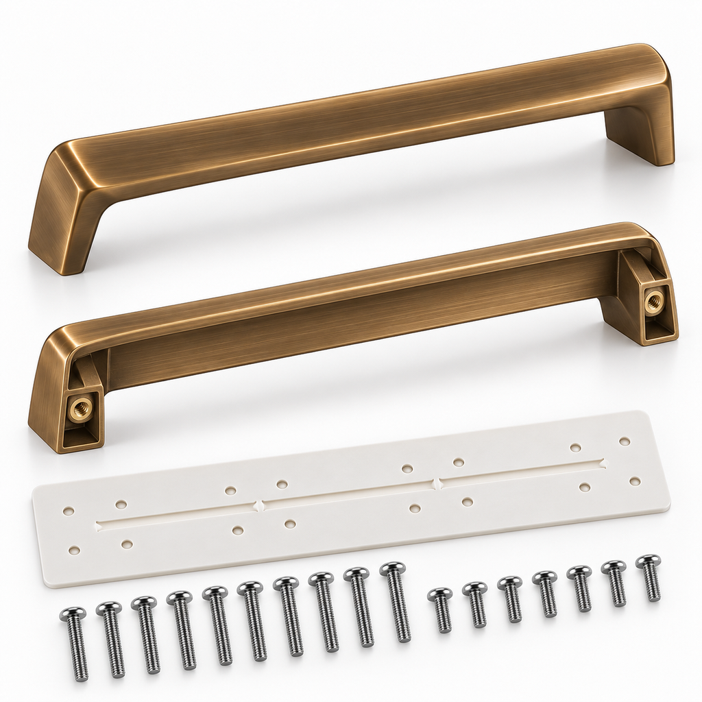 Sixteen-Piece Warm Bronze Cabinet Pull Renovation Set